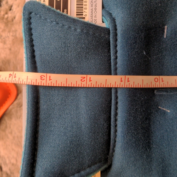 Sold🌷5 for $20🌷 SM - ADD-ON: Teal Reversable Polar Fleece Dog Coat - Picture 3 of 8